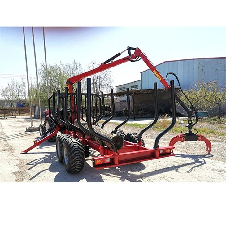 3 forest trailer wither crane