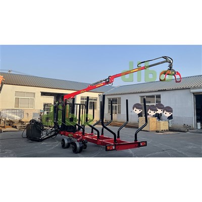 Grua metsaline con recolque